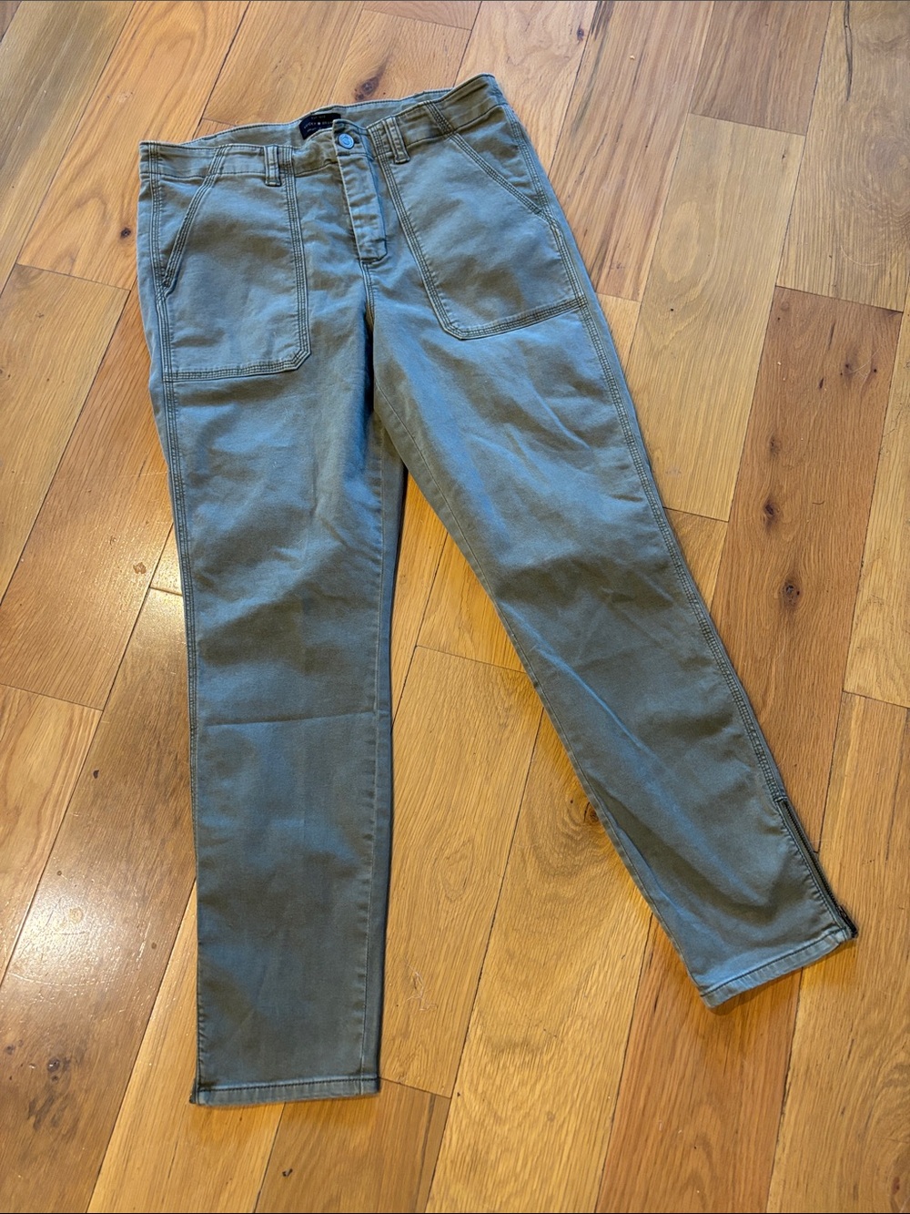 Lucky Brand Olive Green 8 Utility Pants with Stretch